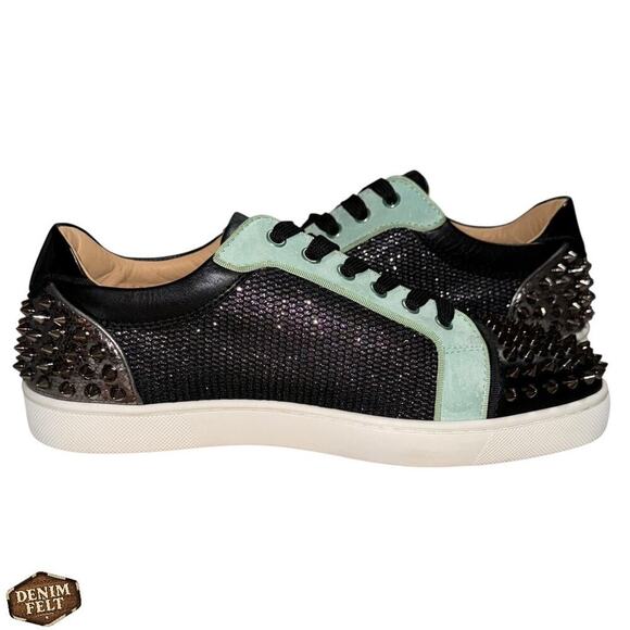 Christian Louboutin Seavaste 2 Orlato Spiked Low Top Sneaker Multi 39.5 NEW - Picture 5 of 16